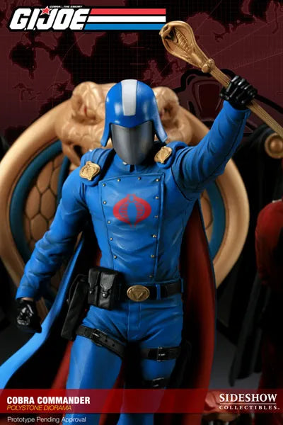 G.I. Joe Cobra Commander Diorama Statueㅤ – Sideshow Collectibles – ActionFigureBrasil