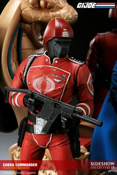 G.I. Joe Cobra Commander Diorama Statueㅤ – Sideshow Collectibles – ActionFigureBrasil
