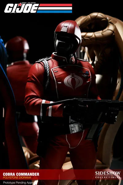 G.I. Joe Cobra Commander Diorama Statueㅤ – Sideshow Collectibles – ActionFigureBrasil