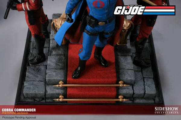G.I. Joe Cobra Commander Diorama Statueㅤ – Sideshow Collectibles – ActionFigureBrasil