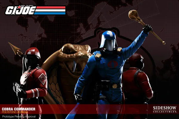 G.I. Joe Cobra Commander Diorama Statueㅤ – Sideshow Collectibles – ActionFigureBrasil