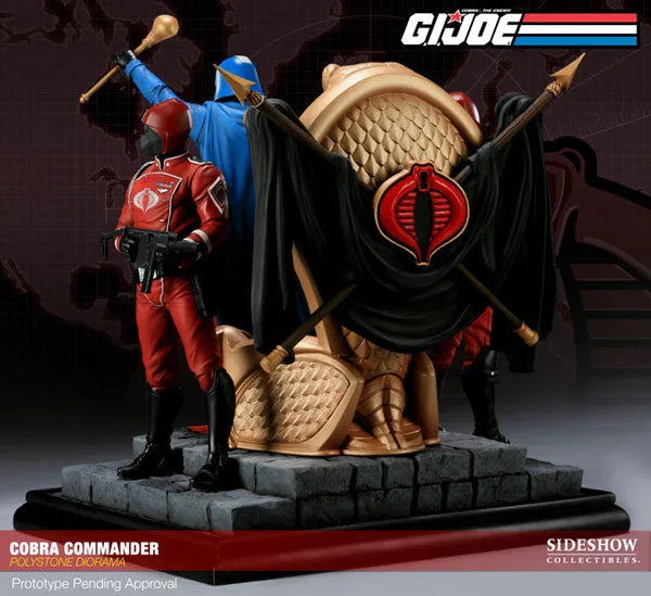G.I. Joe Cobra Commander Diorama Statueㅤ – Sideshow Collectibles – ActionFigureBrasil