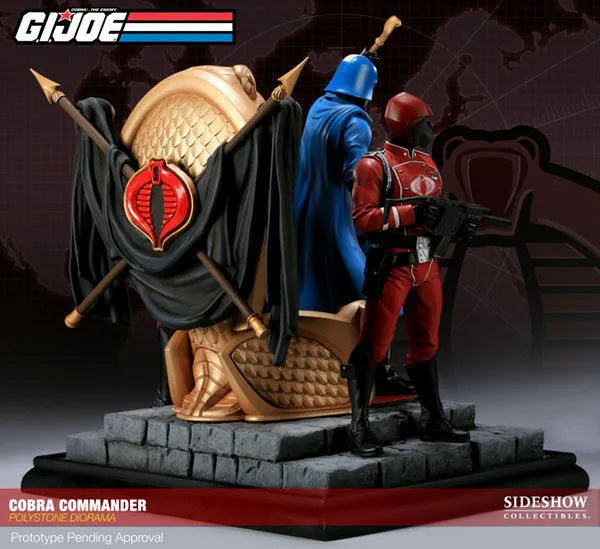 G.I. Joe Cobra Commander Diorama Statueㅤ – Sideshow Collectibles – ActionFigureBrasil