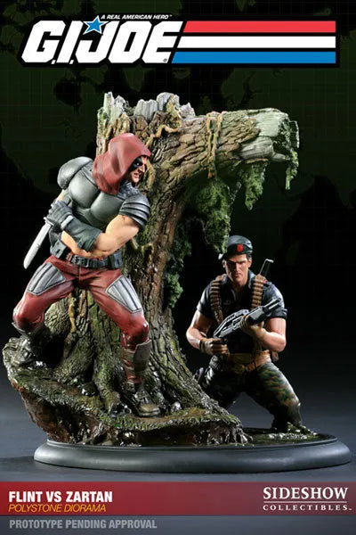 G.I.JOE - Versus Diorama Statue: Flint VS Zartanㅤ – Sideshow Collectibles – ActionFigureBrasil