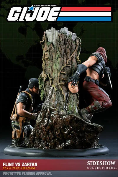 G.I.JOE - Versus Diorama Statue: Flint VS Zartanㅤ – Sideshow Collectibles – ActionFigureBrasil — acessórios