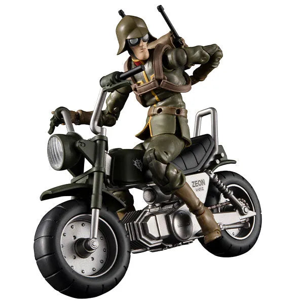 G.M.G. Mobile Suit Gundam - Zeon Army 08 V-SP - Normal Soldier & Zeon Army Soldier Motorcycle (Megahouse)ㅤ – MegaHouse – ActionFigureBrasil