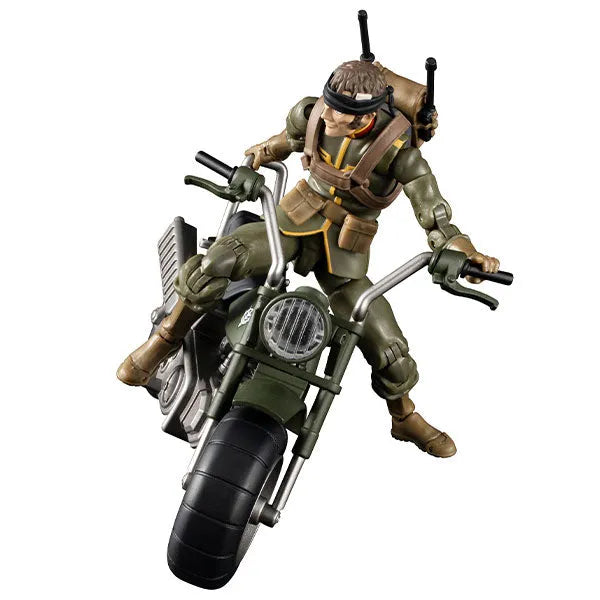 G.M.G. Mobile Suit Gundam - Zeon Army 08 V-SP - Normal Soldier & Zeon Army Soldier Motorcycle (Megahouse)ㅤ – MegaHouse – ActionFigureBrasil