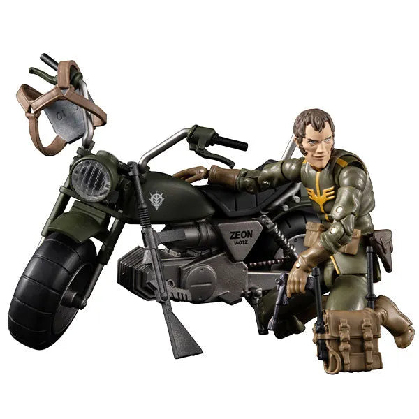 G.M.G. Mobile Suit Gundam - Zeon Army 08 V-SP - Normal Soldier & Zeon Army Soldier Motorcycle (Megahouse)ㅤ – MegaHouse – ActionFigureBrasil