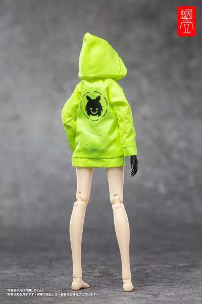 "G.N.PROJECT" Option Costume Sunechan Hoodie (Fluorescence Yellow Green Ver.) (DOLL ACCESSORY)ㅤ – Snail Shell – ActionFigureBrasil
