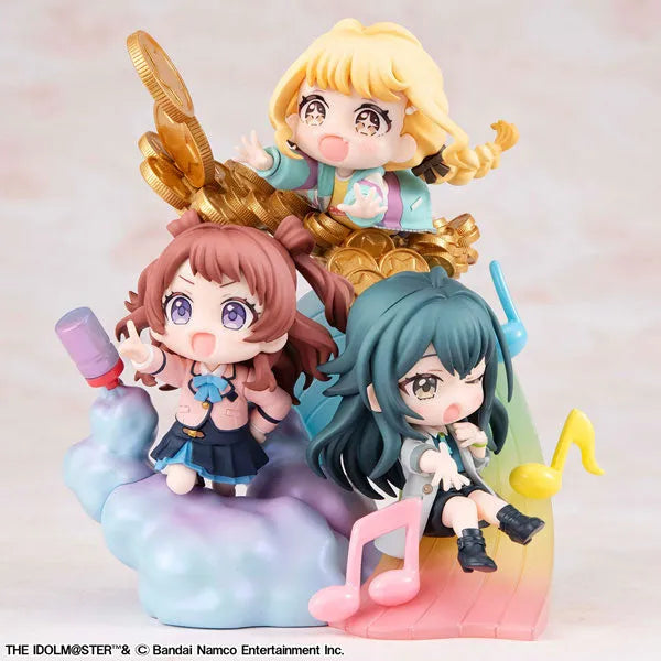 Gakuen iDOLM@STER - Fujita Kotone - Hanami Saki - Tsukimura Temari - FigUnity (MegaHouse)ㅤ – MegaHouse – ActionFigureBrasil