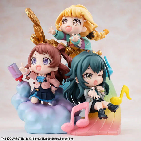 Gakuen iDOLM@STER - Fujita Kotone - Hanami Saki - Tsukimura Temari - FigUnity (MegaHouse)ㅤ – MegaHouse – ActionFigureBrasil