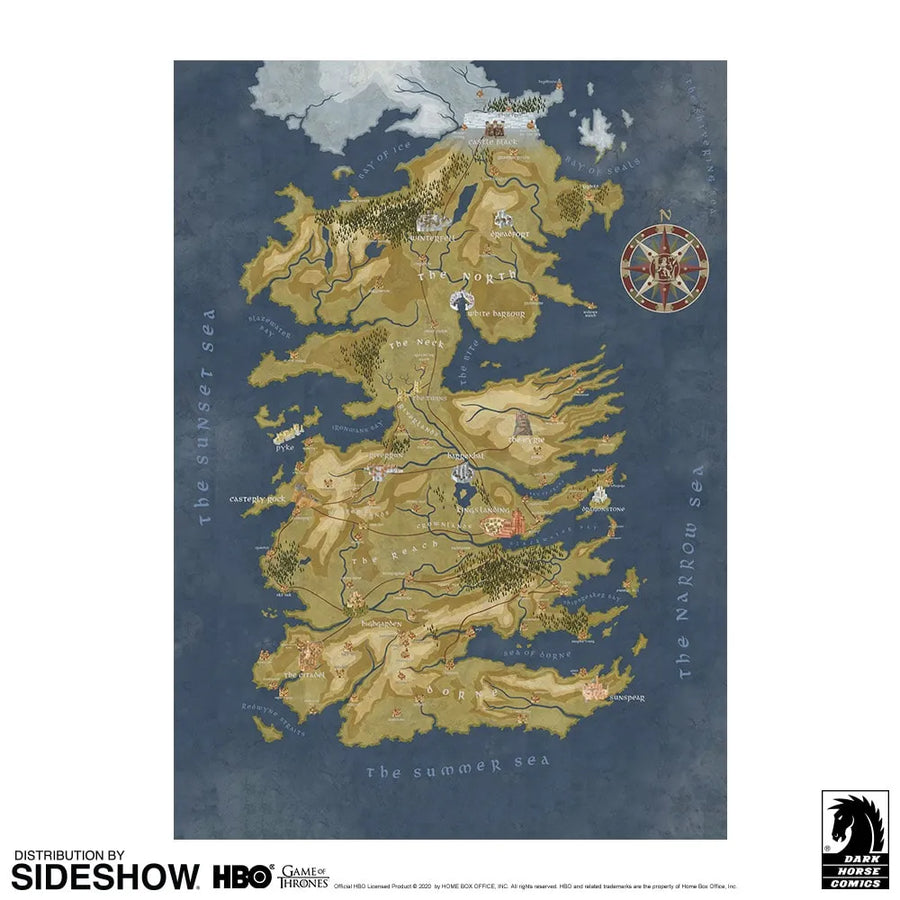 Game of Thrones: Cersei Lannister Westeros Map – Dark Horse Comics – ActionFigure Brasil