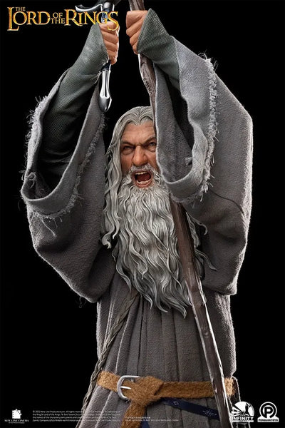 Gandalf the Grey (Premium Edition) - LIMITED EDITION: 250 (Premium Edition) – Infinity Studio X Penguin Toys – ActionFigure Brasil — embalagem