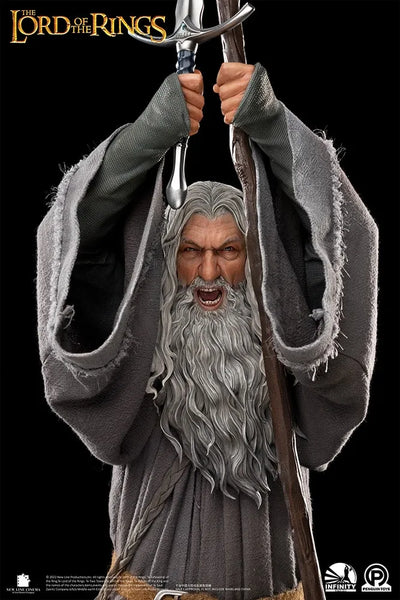 Gandalf the Grey (Premium Edition) - LIMITED EDITION: 250 (Premium Edition) – Infinity Studio X Penguin Toys – ActionFigure Brasil — iluminação de estúdio