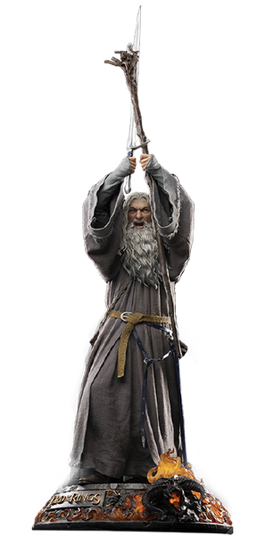 Gandalf the Grey (Premium Edition) - LIMITED EDITION: 250 (Premium Edition) – Infinity Studio X Penguin Toys – ActionFigure Brasil — ângulo diferente