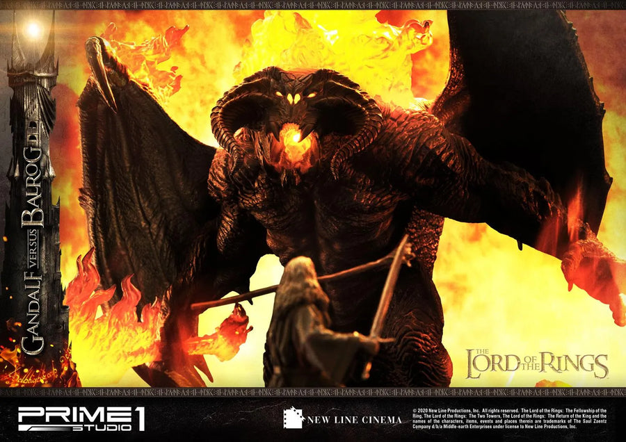 Gandalf Versus Balrog (Exclusive Version) The Lord of the Rings (Film) – Prime1Studio – ActionFigure Brasil