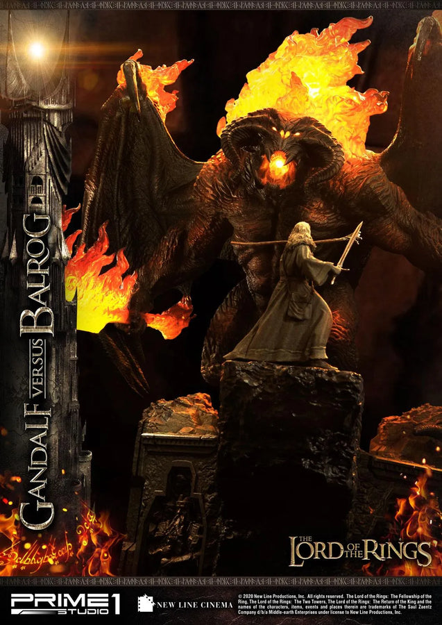 Gandalf Versus Balrog (Exclusive Version) The Lord of the Rings (Film) – Prime1Studio – ActionFigure Brasil