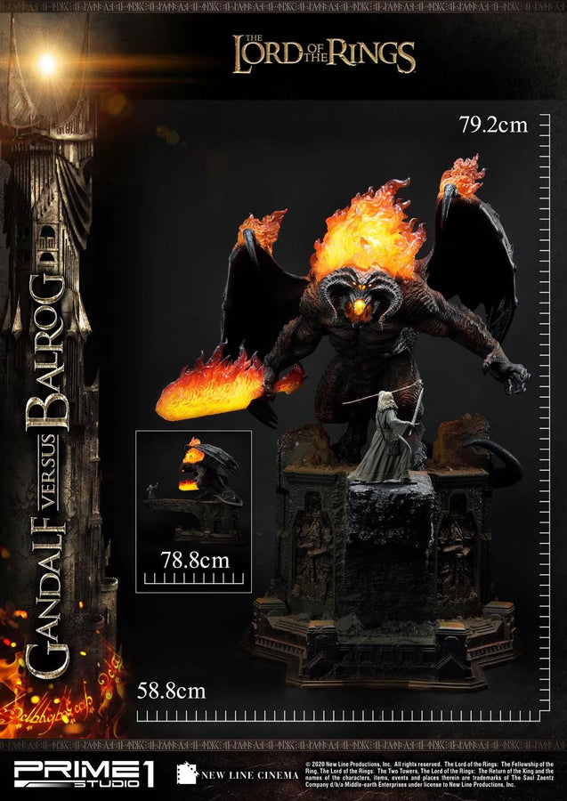 Gandalf Versus Balrog (Exclusive Version) The Lord of the Rings (Film) – Prime1Studio – ActionFigure Brasil