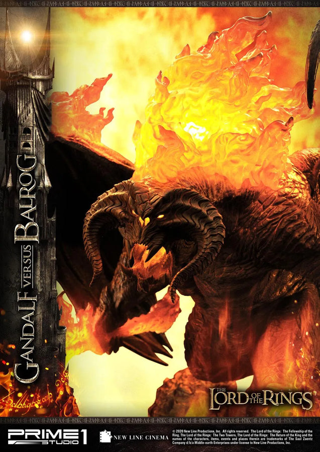Gandalf Versus Balrog (Exclusive Version) The Lord of the Rings (Film) – Prime1Studio – ActionFigure Brasil