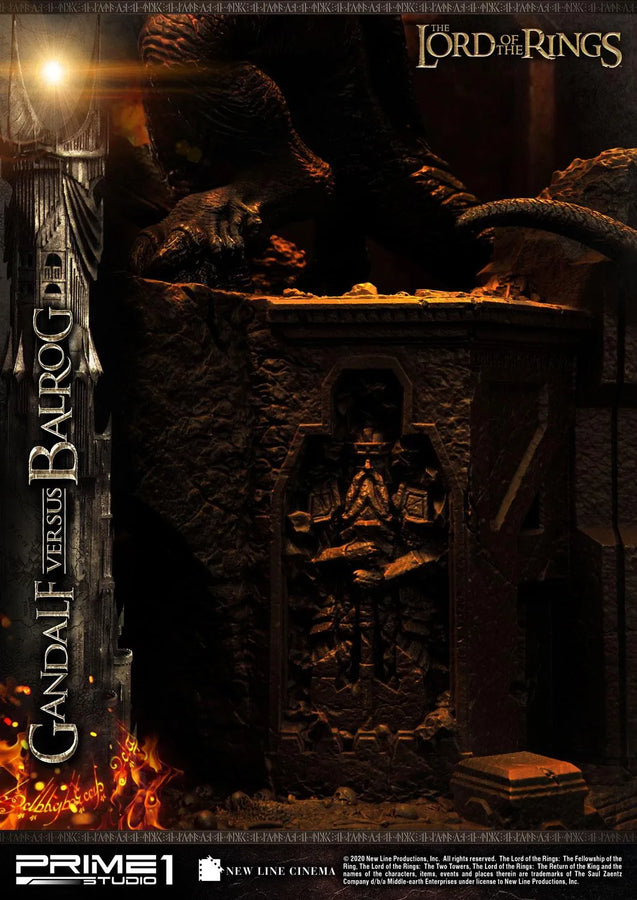 Gandalf Versus Balrog (Exclusive Version) The Lord of the Rings (Film) – Prime1Studio – ActionFigure Brasil