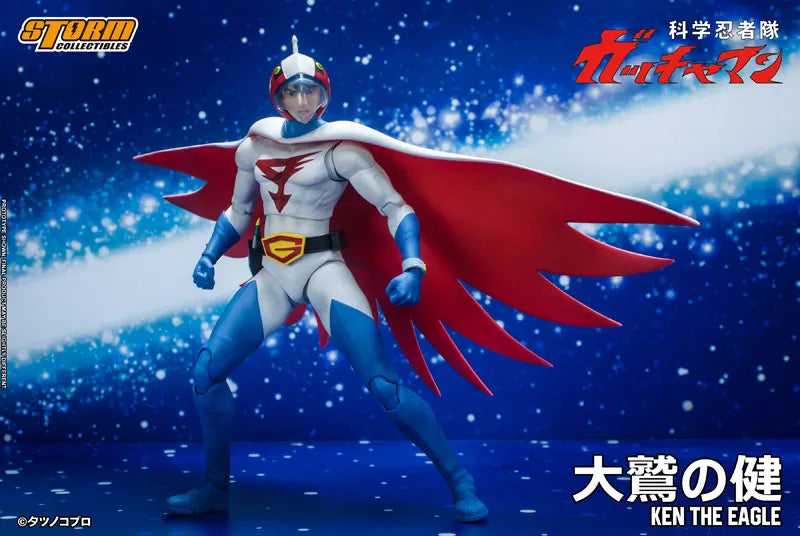 Gatchaman Action Figure G-1 Ken the Eagleㅤ – Storm Collectibles – ActionFigureBrasil