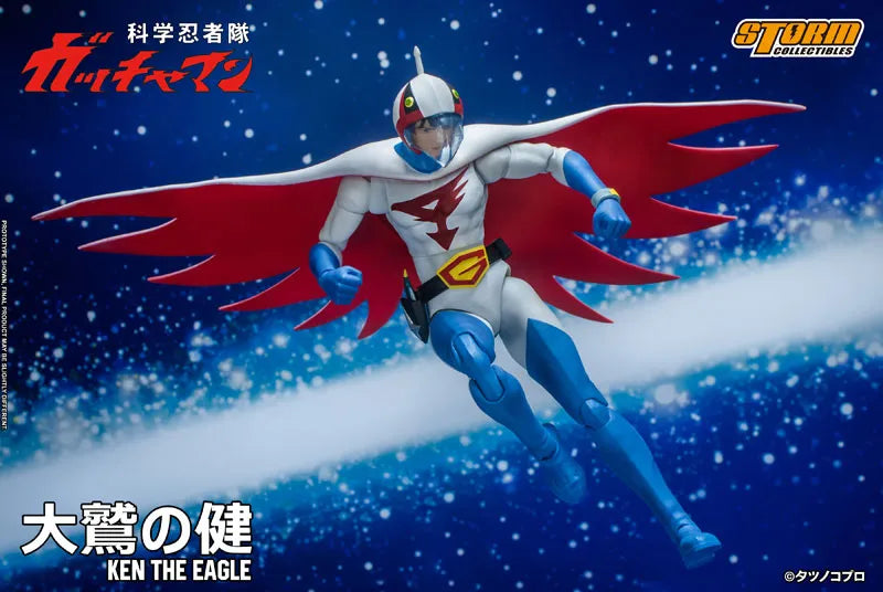 Gatchaman Action Figure G-1 Ken the Eagleㅤ – Storm Collectibles – ActionFigureBrasil