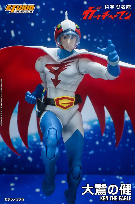 Gatchaman Action Figure G-1 Ken the Eagleㅤ – Storm Collectibles – ActionFigureBrasil