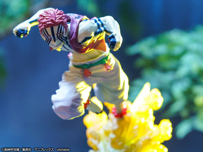 Gekijouban Kimetsu no Yaiba: Mugen Ressha-hen - Akaza - Ichiban Kuji Kimetsu no Yaiba ~Reimeini Yaiba wo Mote~ C Prize (Bandai Spirits)ㅤ – Bandai Spirits – ActionFigureBrasil — detalhe do produto