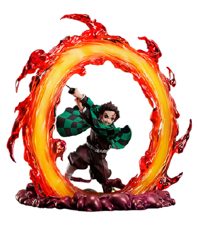Gekijouban Kimetsu no Yaiba: Mugen Ressha-hen - Kamado Tanjirou - 1/8 - Hinokami Kagura Hekiranoten ver. (Aniplex) [Shop Exclusive]ㅤ – Aniplex – ActionFigureBrasil
