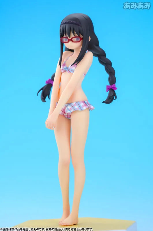 Gekijouban Mahou Shoujo Madoka★Magica - Akemi Homura - Beach Queens - 1/10 - Swimsuit ver., Ver.2 (Wave)ㅤ – Wave – ActionFigureBrasil