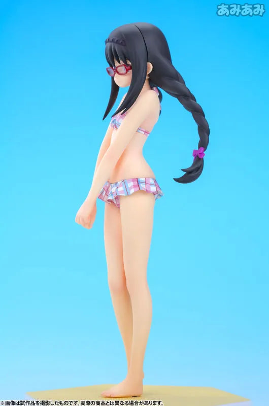 Gekijouban Mahou Shoujo Madoka★Magica - Akemi Homura - Beach Queens - 1/10 - Swimsuit ver., Ver.2 (Wave)ㅤ – Wave – ActionFigureBrasil