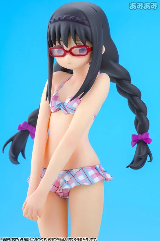 Gekijouban Mahou Shoujo Madoka★Magica - Akemi Homura - Beach Queens - 1/10 - Swimsuit ver., Ver.2 (Wave)ㅤ – Wave – ActionFigureBrasil