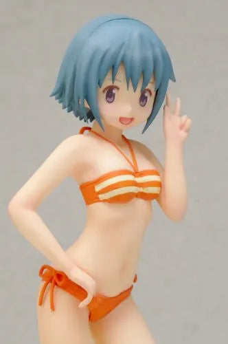 Gekijouban Mahou Shoujo Madoka★Magica - Miki Sayaka - Beach Queens - 1/10 - Swimsuit ver., Ver.2 (Wave)ㅤ – Wave – ActionFigureBrasil — ambientada