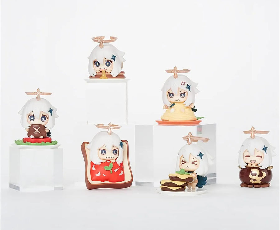 GENSHIN IMPACT: I'M NOT EMERGENCY FOOD! - PAIMON - SET OF 6 MASCOT FIGURES - 2023 Re-release (MiHoYo)ㅤ – miHoYo – ActionFigureBrasil