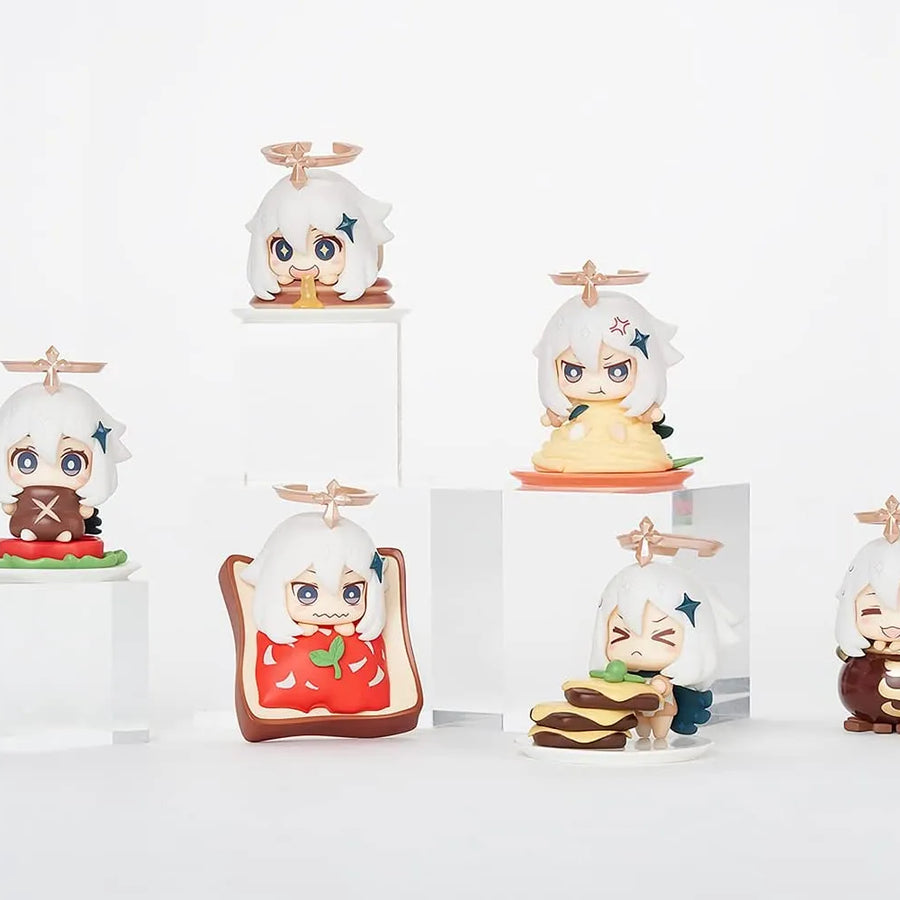 GENSHIN IMPACT: I'M NOT EMERGENCY FOOD! - PAIMON - SET OF 6 MASCOT FIGURES - 2023 Re-release (MiHoYo)ㅤ – miHoYo – ActionFigureBrasil