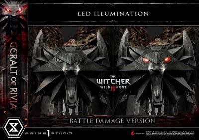 Geralt of Rivia (Battle Damage Edition) The Witcher 3: Wild Hunt – Prime1Studio – ActionFigure Brasil