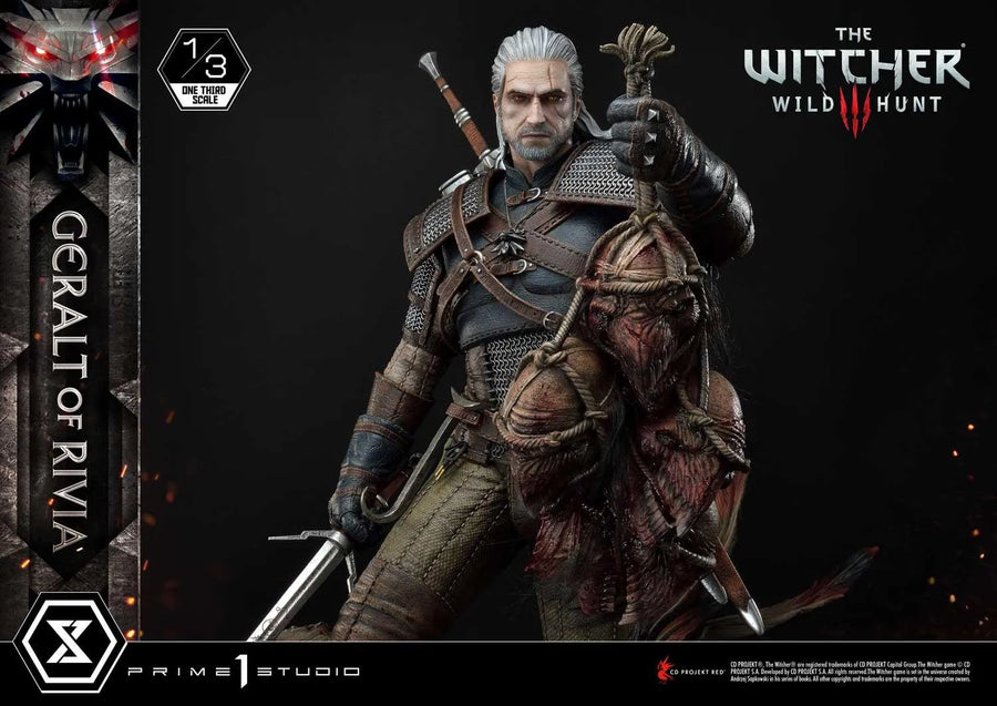 Geralt of Rivia (Deluxe Version) The Witcher 3: Wild Hunt – Prime1Studio – ActionFigure Brasil