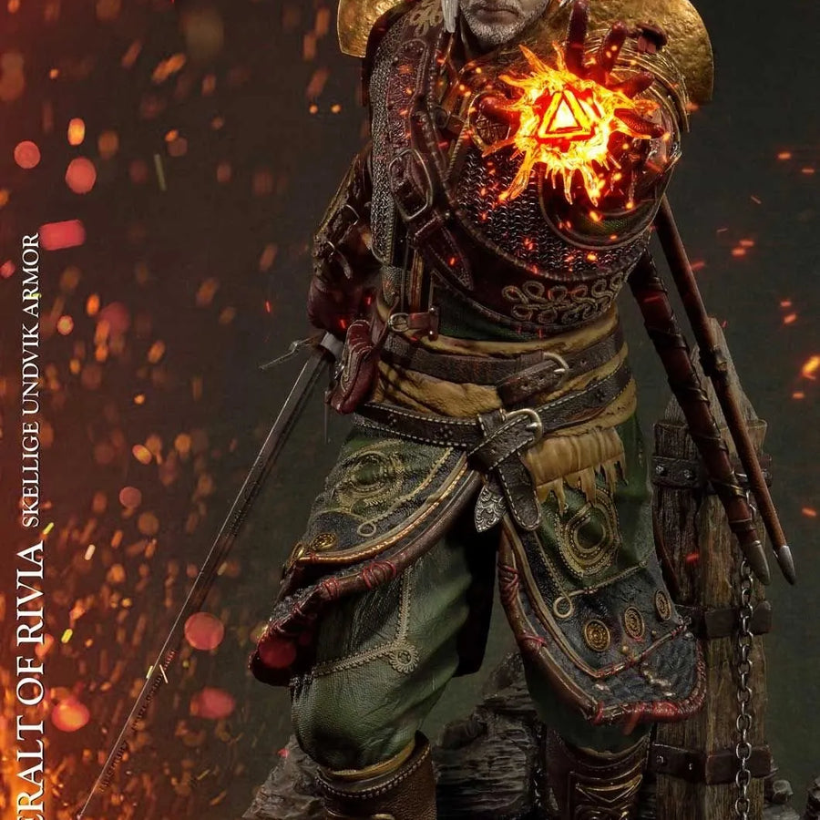 Geralt of Rivia (Exclusive Version) The Witcher 3: Wild Hunt – Prime1Studio – ActionFigure Brasil