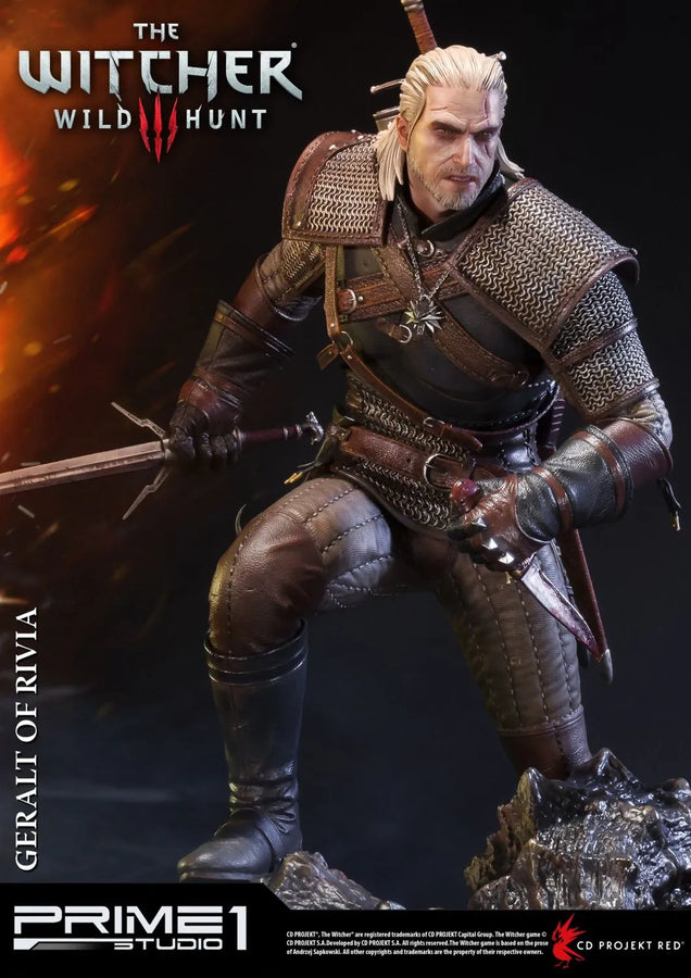 Geralt of Rivia (Exclusive Version) The Witcher 3: Wild Hunt – Prime1Studio – ActionFigure Brasil