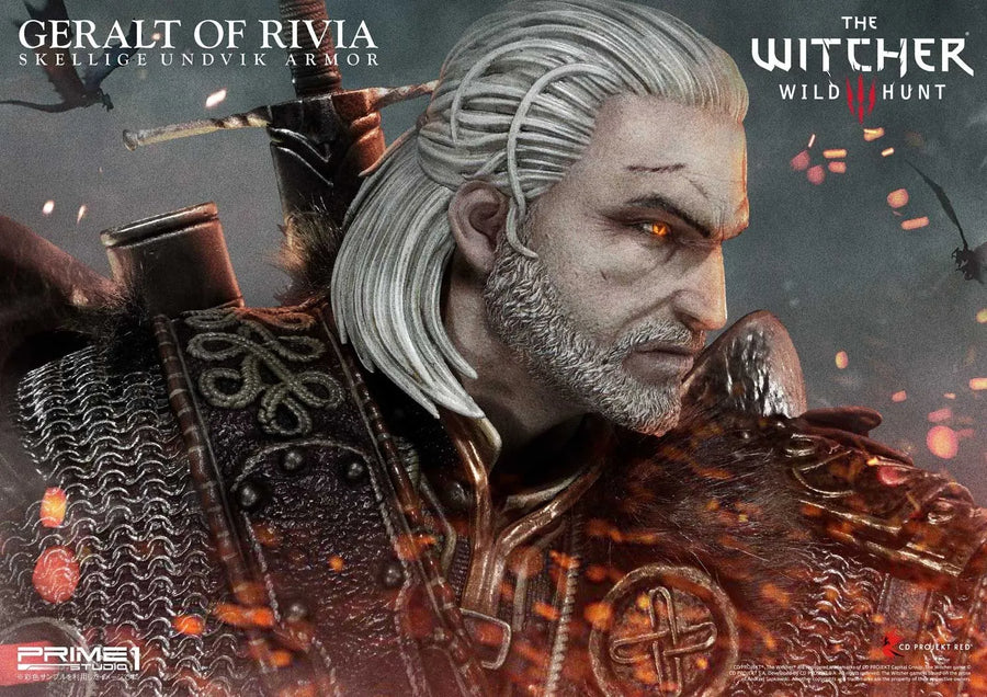 Geralt of Rivia (Exclusive Version) The Witcher 3: Wild Hunt – Prime1Studio – ActionFigure Brasil
