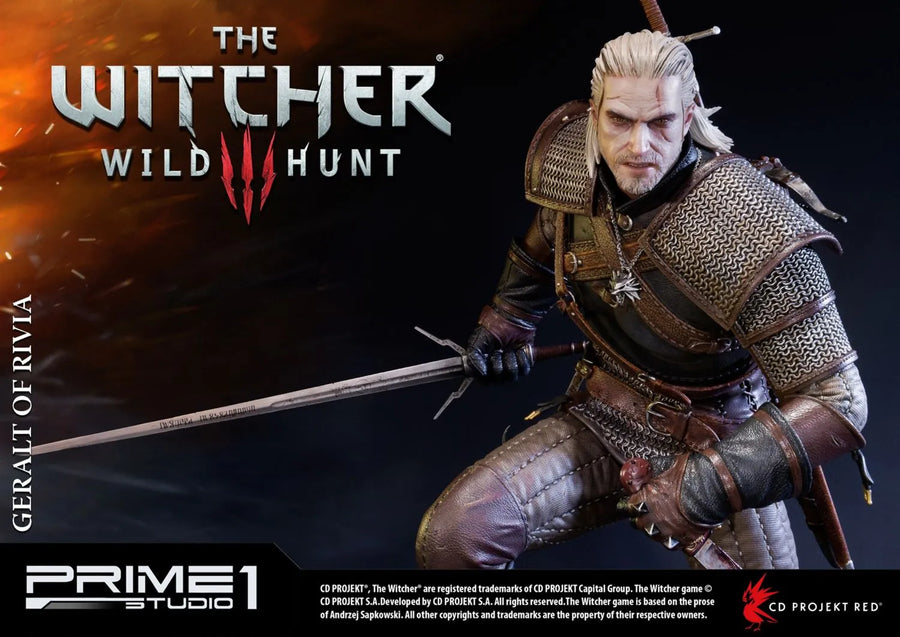Geralt of Rivia (Exclusive Version) The Witcher 3: Wild Hunt – Prime1Studio – ActionFigure Brasil