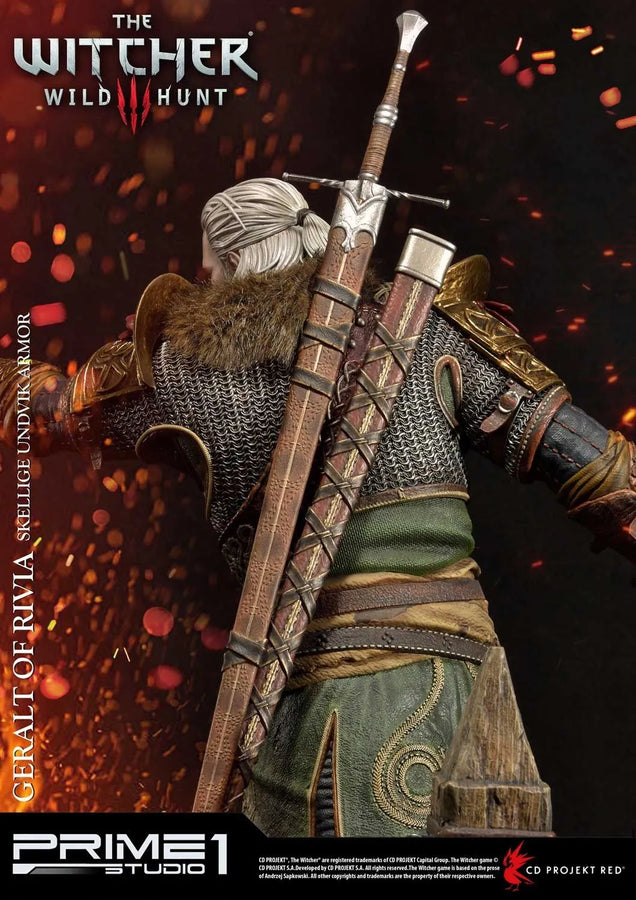 Geralt of Rivia (Exclusive Version) The Witcher 3: Wild Hunt – Prime1Studio – ActionFigure Brasil