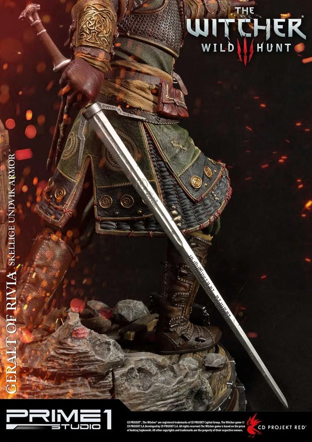 Geralt of Rivia (Exclusive Version) The Witcher 3: Wild Hunt – Prime1Studio – ActionFigure Brasil