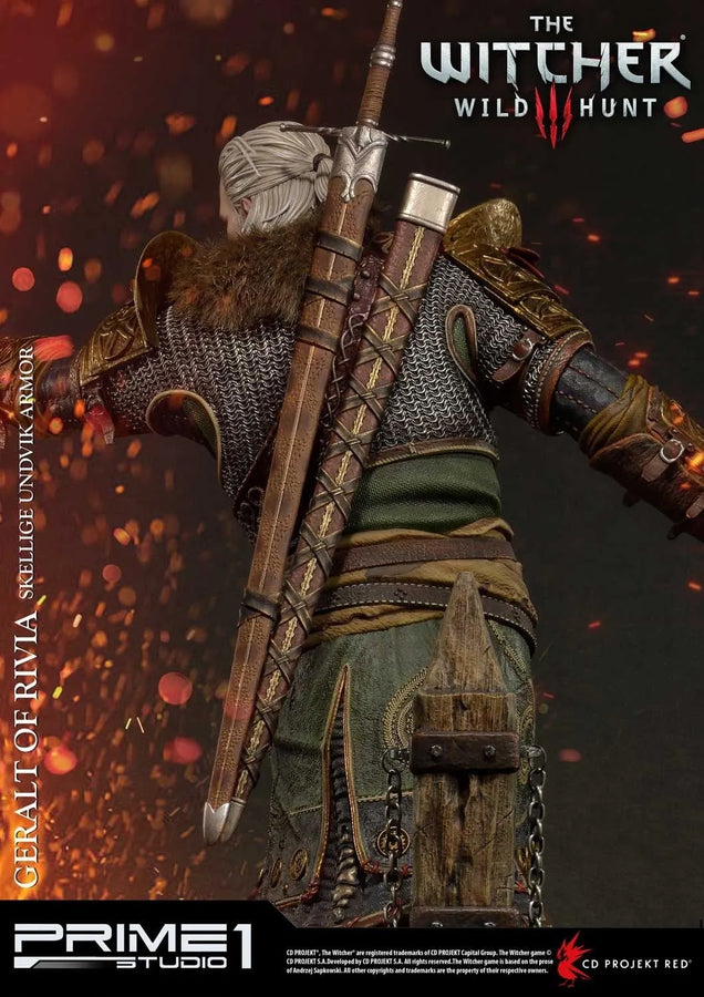 Geralt of Rivia (Exclusive Version) The Witcher 3: Wild Hunt – Prime1Studio – ActionFigure Brasil