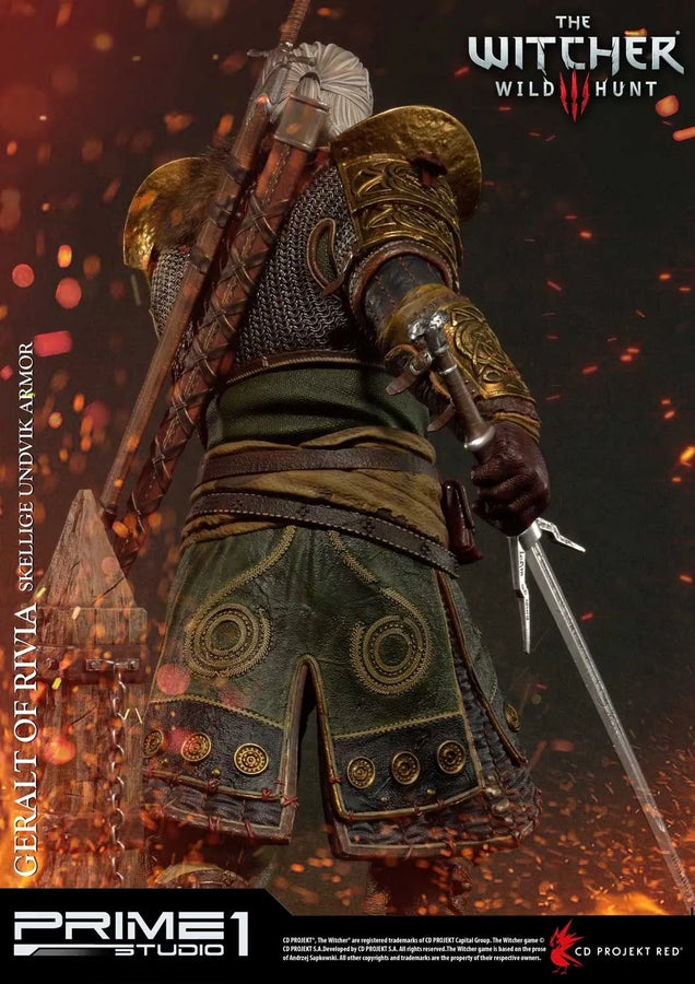 Geralt of Rivia (Exclusive Version) The Witcher 3: Wild Hunt – Prime1Studio – ActionFigure Brasil