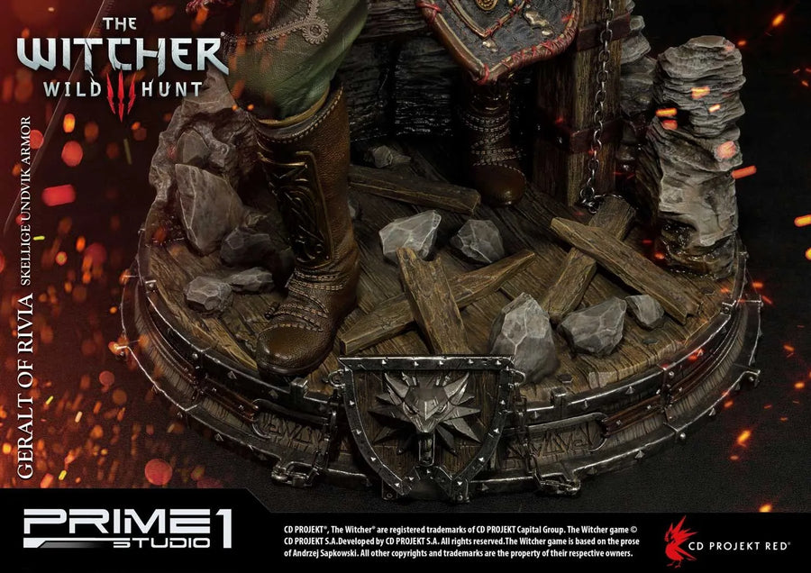 Geralt of Rivia (Exclusive Version) The Witcher 3: Wild Hunt – Prime1Studio – ActionFigure Brasil