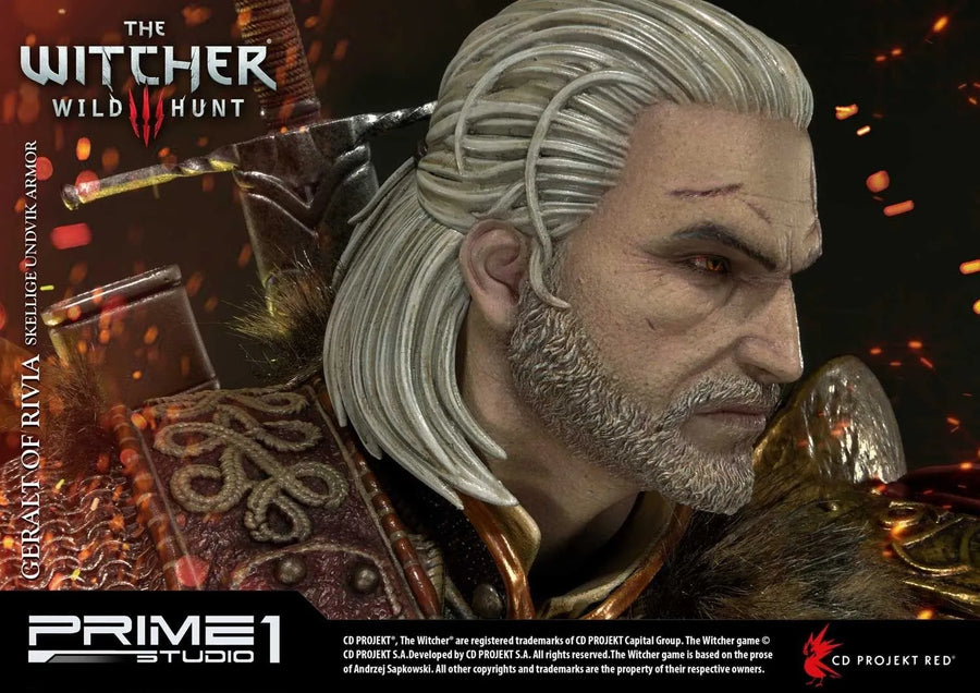 Geralt of Rivia (Exclusive Version) The Witcher 3: Wild Hunt – Prime1Studio – ActionFigure Brasil