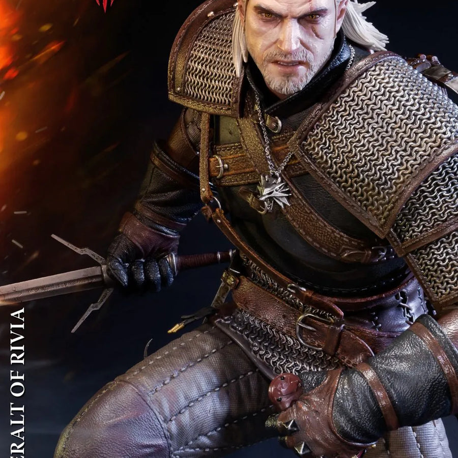 Geralt of Rivia (Regular Version) The Witcher 3: Wild Hunt – Prime1Studio – ActionFigure Brasil