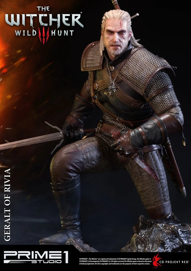 Geralt of Rivia (Regular Version) The Witcher 3: Wild Hunt – Prime1Studio – ActionFigure Brasil