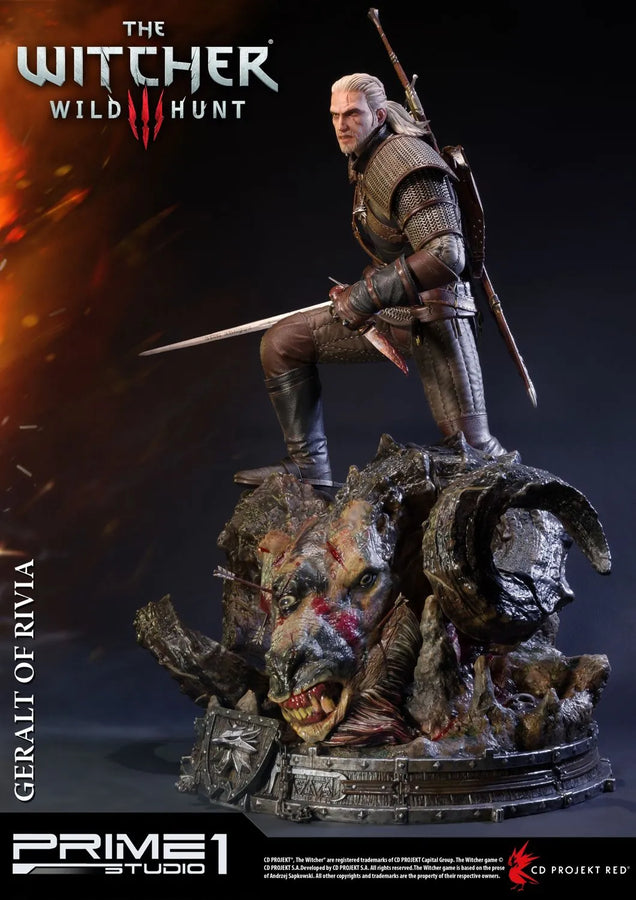 Geralt of Rivia (Regular Version) The Witcher 3: Wild Hunt – Prime1Studio – ActionFigure Brasil